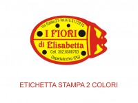 Etichette adesive per fioristi, fiorai e vivaisti (mm 38x24)  (cod.56G)